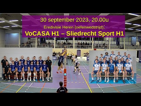 Oefenwedstrijd VoCASA H1 - Sliedrecht Sport H1