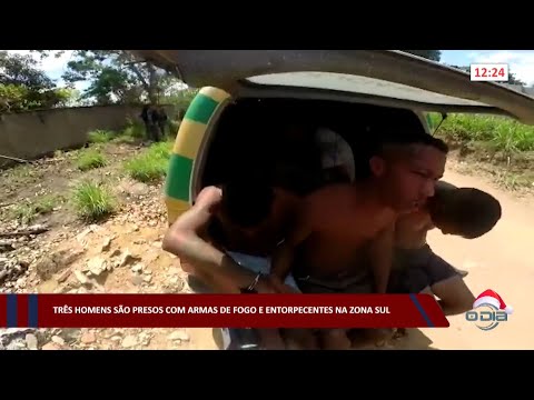 Três homens são presos com armas de fogo e entorpecentes na zona sul 13 12 2022