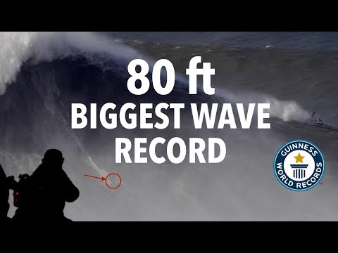 Guinness World Record: Biggest Wave Ever Surfed (80 Feet) Rodrigo Koxa @ Nazaré, Portugal