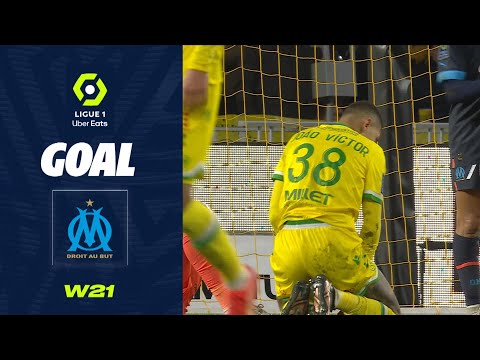 Goal Joao Victor DA SILVA MARCELINO (58' csc - OM) FC NANTES - OLYMPIQUE DE MARSEILLE (0-2) 22/23