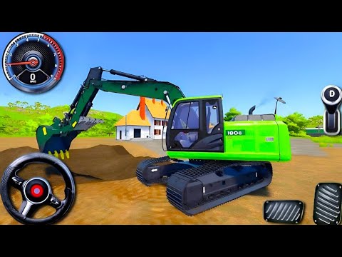 Real City Construction Simulator 3D - City Road Builder Excavator Trucks - Android Gameplay
