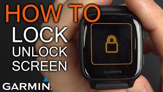 How to Lock / Unlock on Garmin Venu