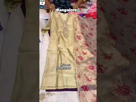 chickpet bangalore wholesale price Designer  partywear kurta set's collection  #viralvideo #shorts
