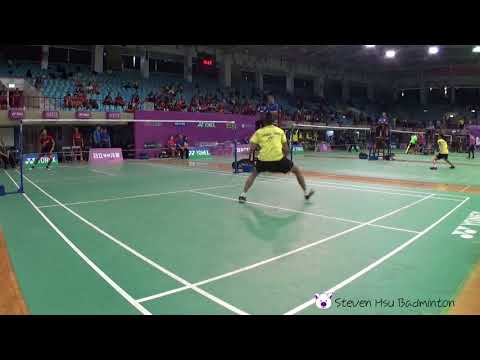 20180512全國羽球團體賽高男第二點韓昆霖(土銀能仁A)V 葉尚為(治平高中A )2-1