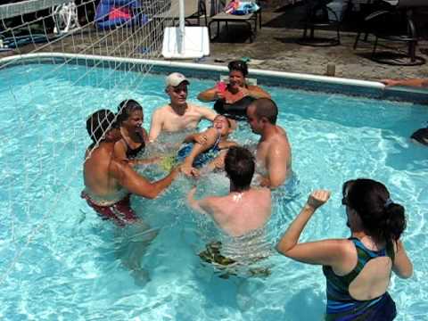 How to put a person inside a swimming cap - the swim cap trick