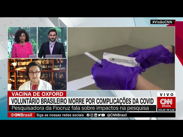 "Voluntário morreu por Covid-19, não por vacina&", diz pesquisadora da Fiocruz