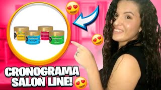 RESENHA CRONOGRAMA CAPILAR SALON LINE - TESTEI A DE RECONSTRUO