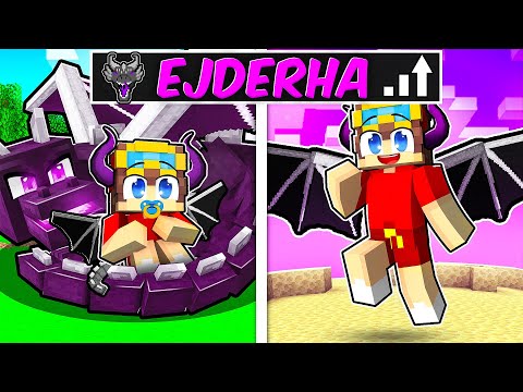 EJDERHA olarak BÜYÜMEK! - Minecraft