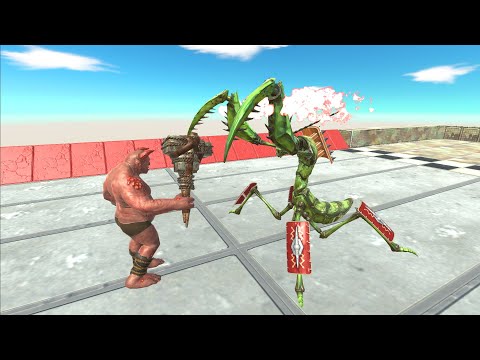 GIANT MANTIS SKULL ISLAND DEATH RUN - Animal Revolt Battle Simulator