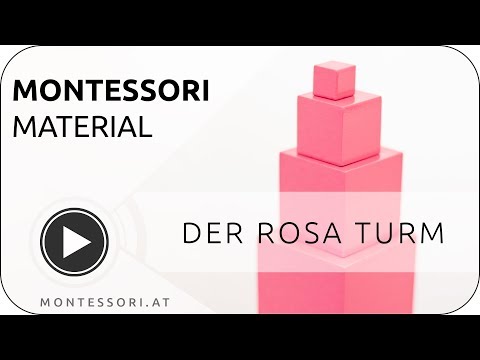 Montessori-Material: Der Rosa Turm [Österreichischen Montessori-Akademie | Montessori-Ausbildung]