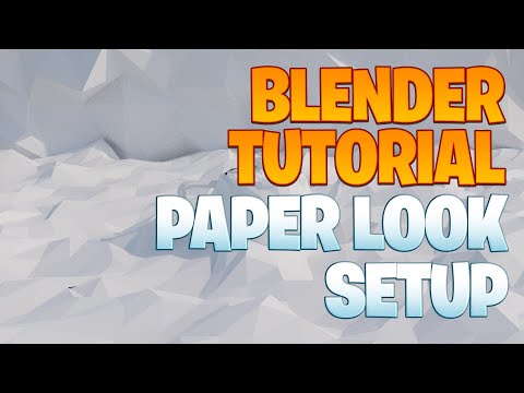 Blender beginner series No. 149 - Paper look lighting