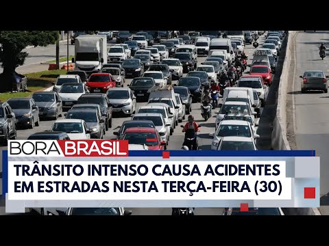 Rodovias que chegam a SP com muito trânsito I Bora Brasil