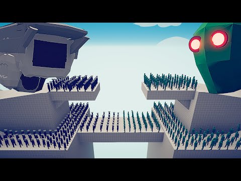 CAMERAMAN TEAM vs ZOMBIE TEAM - Totally Accurate Battle Simulator