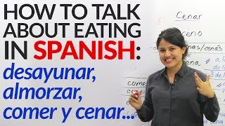 Learn how to talk about eating in Spanish