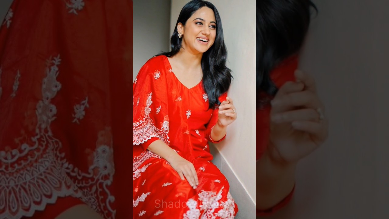 Mia George is New Photoshot in red Salwar looking beautiful #shortsfeed #actress #love