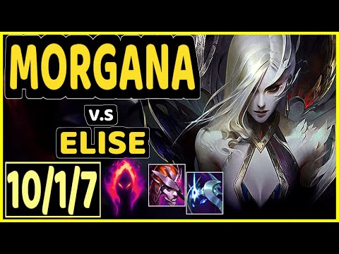 MORGANA vs ELISE - 10/1/7 KDA JUNGLE GAMEPLAY - EUW Ranked GRANDMASTER