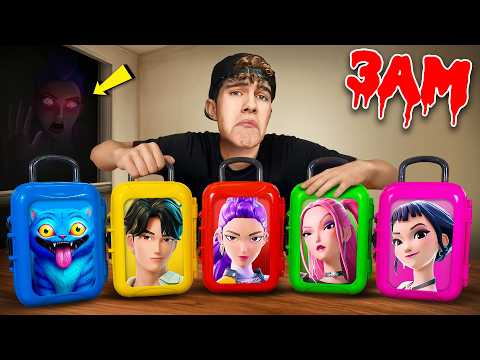 DO NOT OPEN KPOP DEMON HUNTERS SUITCASE MYSTERY BOXES at 3 AM!!