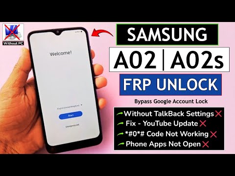 Samsung A02 | A02s Frp Lock Remove Google Account Bypass Without PC - Talkback Not Working