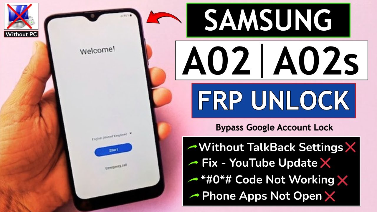 Samsung A02 | A02s Frp Lock Remove Google Account Bypass Without PC - Talkback Not Working