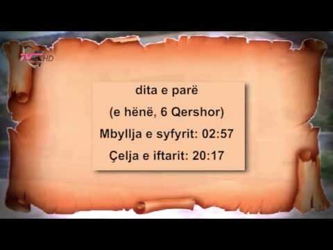 Kalendari i Ramazanit 2016 - Dita e parë, e hënë, 6 Qershor