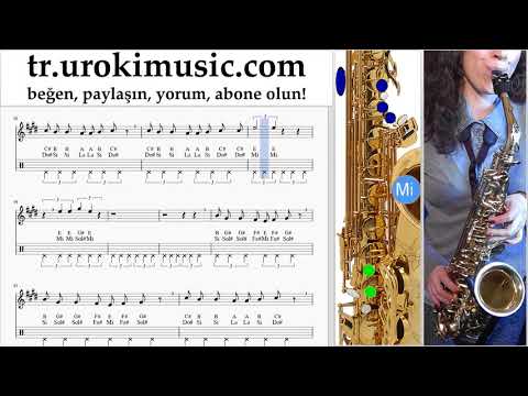 Saksafon tenor dersleri Imagine Dragons - Next To Me Notalar Eğitim um-ih723