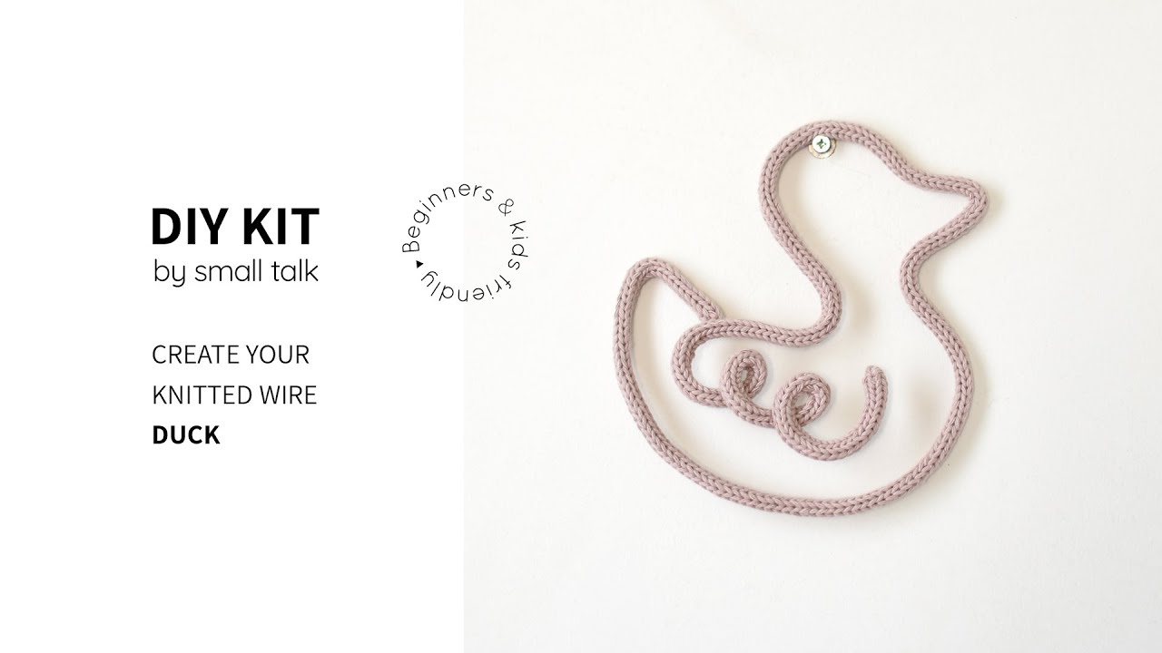 How to create a knitted wire duck – step by step video tutorial