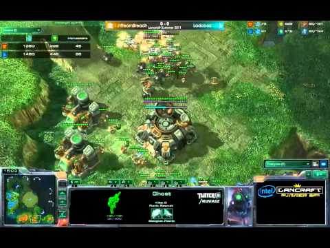 nfteamBreach vs Ladabaz | WQfinal Game 1 - Intel LanCraft Summer 2011