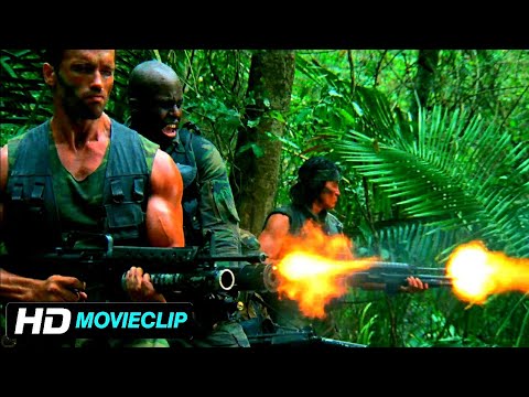 DEPREDADOR  (1987) • ¡Contacto! • Escena En Español Latino HD