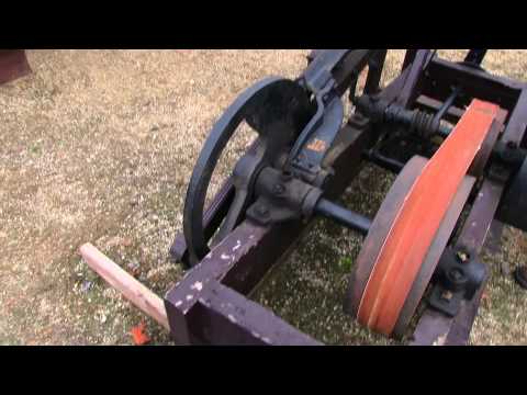 Antique Belt Driven Crosscut Saw Deerfield Fair NH 2012