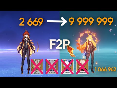 F2P Mavuika C0 1 Million + Nuke Guide | Genshin Impact