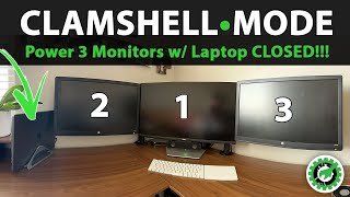 How to Connect MacBook to 3 Monitors with Laptop CLOSED (Clamshell Mode)