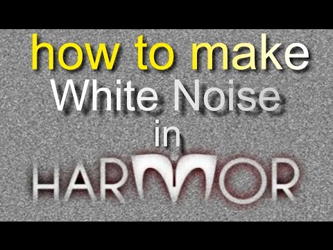 White Noise in Harmor. How to make white noise with Harmor, some of the FX for the EDM track with it