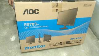 Download lagu Unboxing AOC 18 5 inch LED Monitor HD mp3 Download lagu Unboxing AOC 18 5 inch LED Monitor HD mp3