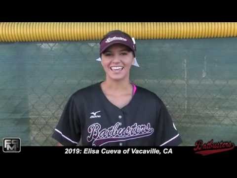 2019 Elisa Cueva Third Base and First Base Softball Skills Video - Batbusters