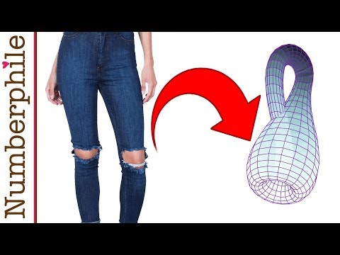 古いジーンズからクラインボトルを作る方法 - Numberphile (How to make a Klein Bottle from an old pair of jeans - Numberphile)