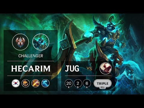Hecarim Jungle vs Lee Sin - KR Challenger Patch 9.8