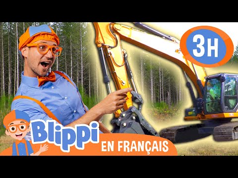 Blippi visite un chantier de construction | Blippi en français | Vidéos éducatives pour enfants