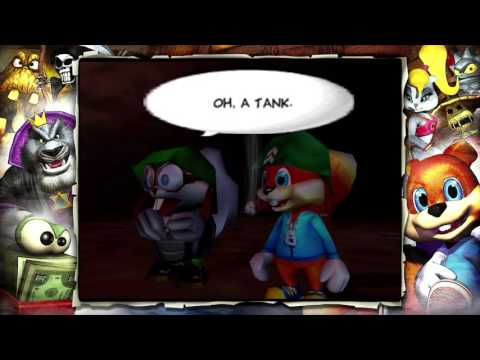 Conker's Bad Fur Day HD playthrough pt26 - Trolling 101/One Tank TOO FAR
