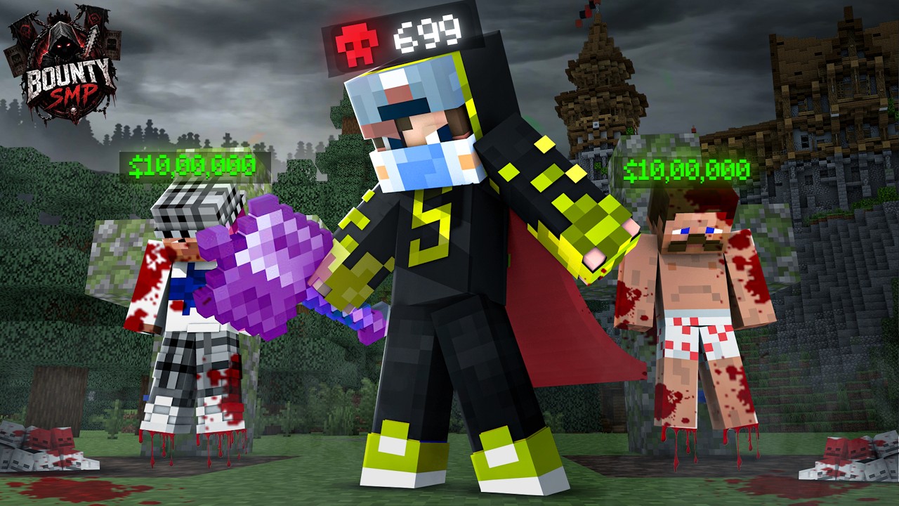 I Became a $10,000,000 Bounty Hunter in Minecraft SMP