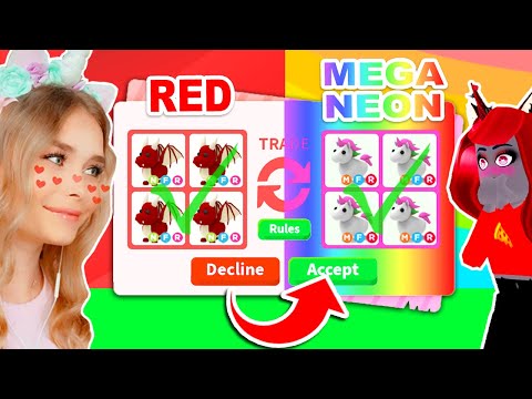 ONE COLOR TRADING CHALLENGE With MOODY In Adopt Me! (Roblox)