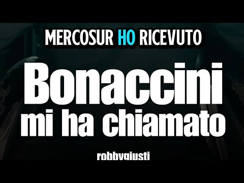 Robby Giusti - This morning Stefano Bonaccini called me, that's why...