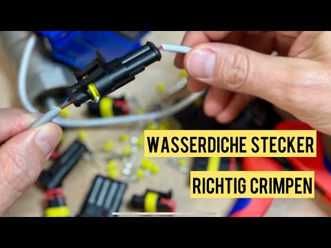 Wasserdichte Steckverbinder für Gartenbewässerung – Schritt-für-Schritt-Anleitung - richtig crimpen