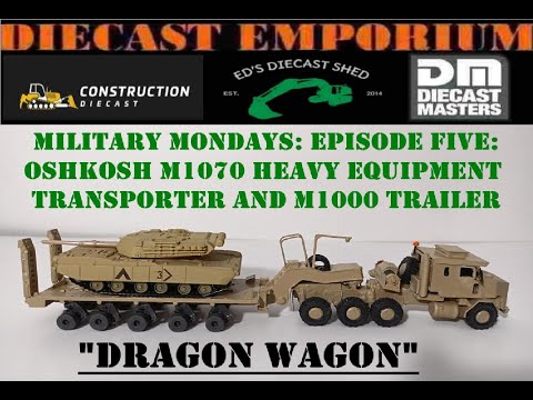 Military Mondays: Episode 5: Oshkosh M1070 Heavy Equipment Transporter with M1000 Semi Trailer