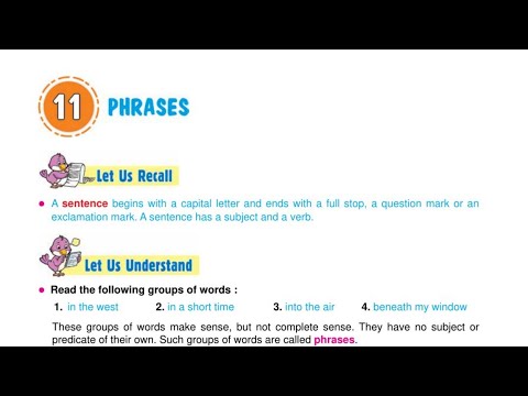 Phrases|Ch-11|Class-5|Grammar Success With Composition