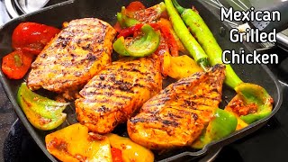 Mexican Grilled Chicken |  Continental Main Course Recipe |  Dinner Chicken Recipes