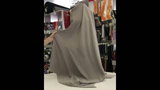 8065-54 Искусственный шёлк матовый цвет Серый 130 гр/м2, 150 см на YouTube 1