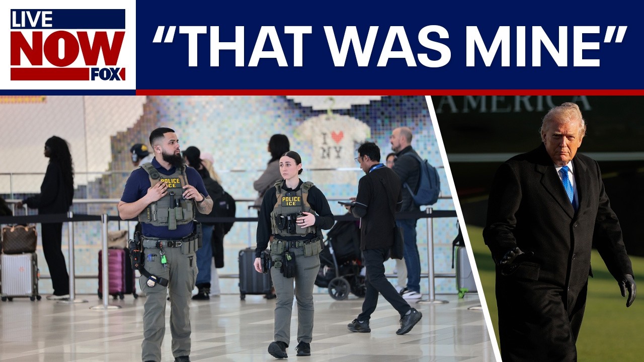 Trump says ICE agents at airports were his idea: "That was mine"