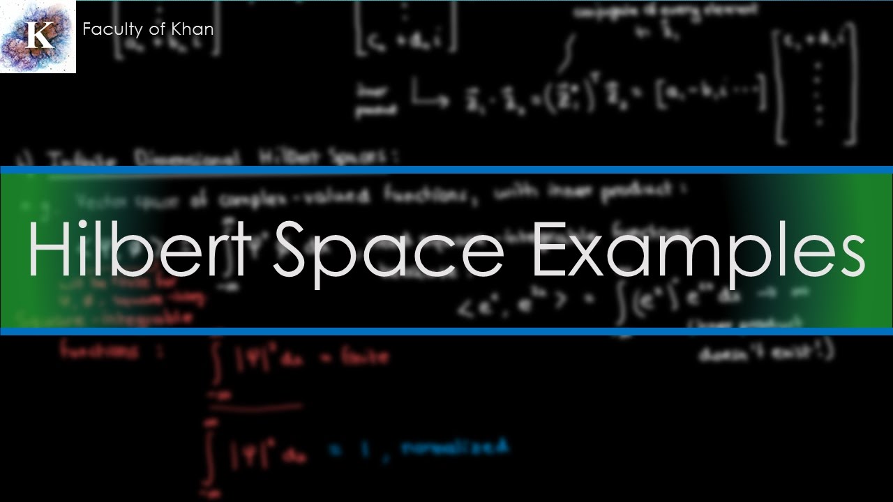 Introduction to Hilbert Spaces: Important Examples
