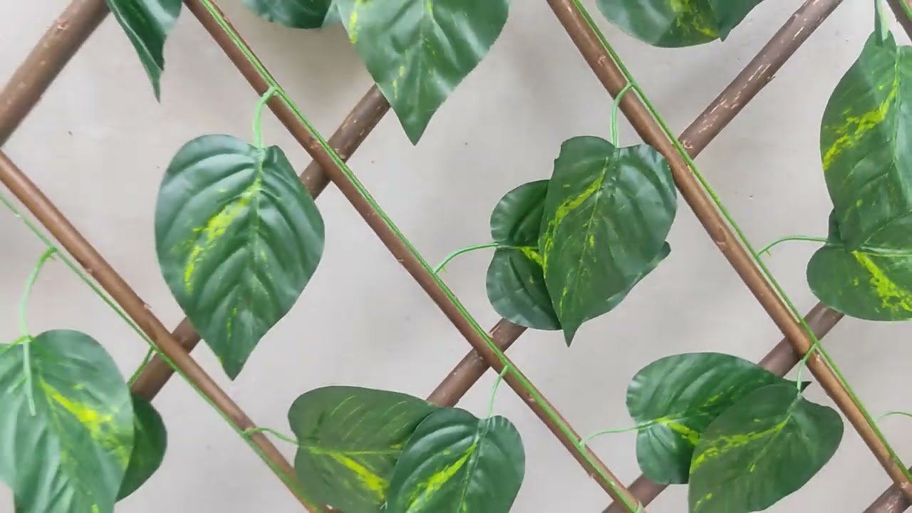 Dark Green Artificial Foldable Wall Hanging Money Plant|JJ Decorations| Home Decor