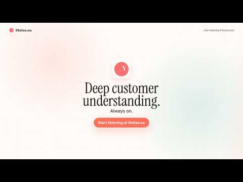 Stetos.co 공식 영상 미리보기